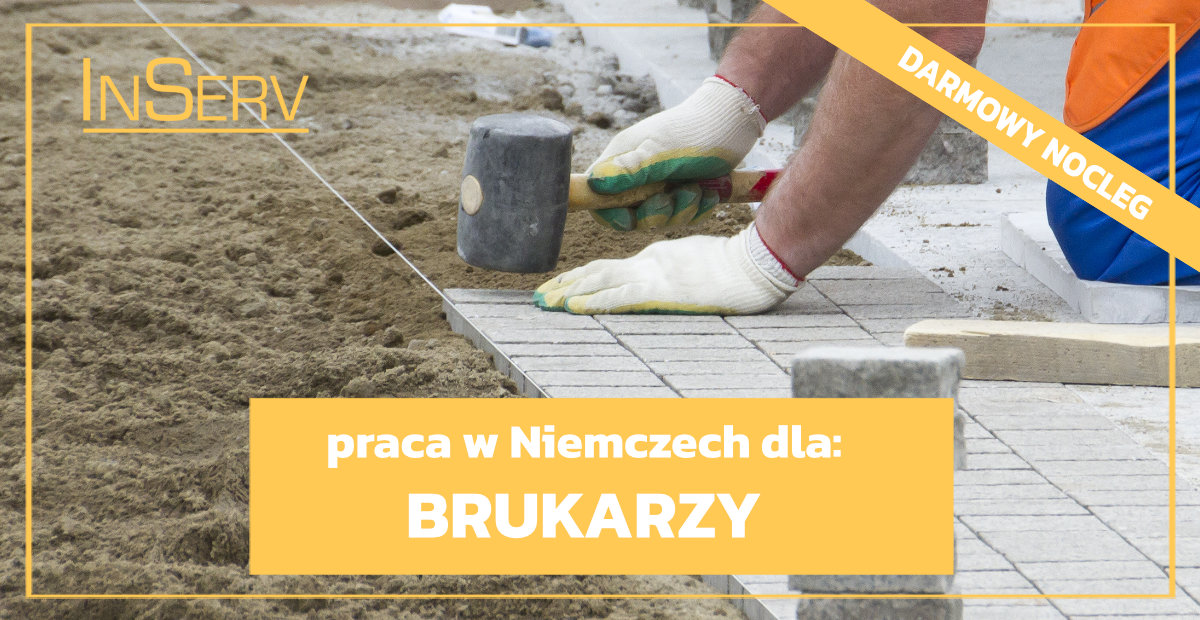 Praca za granią brukarz - Praca Niemcy